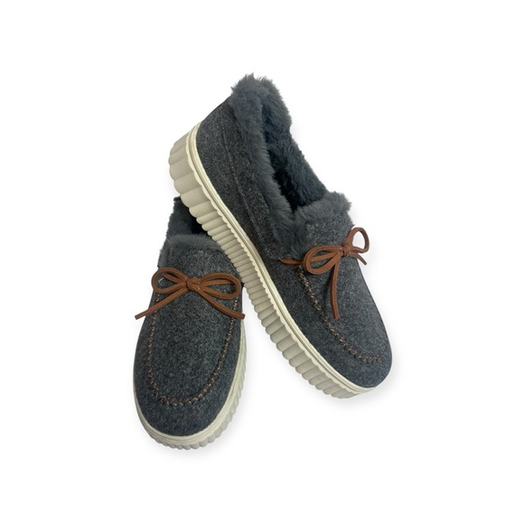 Skechers Ojai gray Mocassin lined Casual Sneakers size 9 - Picture 1 of 12